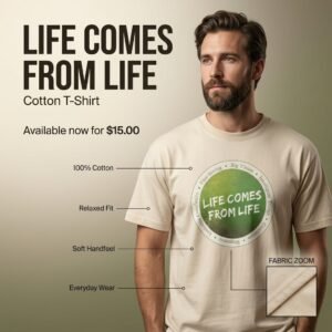 Life Comes from Life T-Shirt (Cotton)
