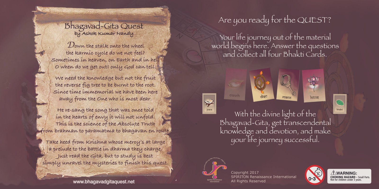 Bhagavad-Gita Quest Board Game Education Set - Image 3